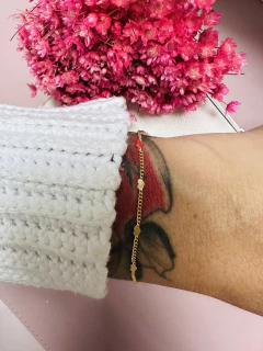 Pulseira Mini Corações Ouro 18k