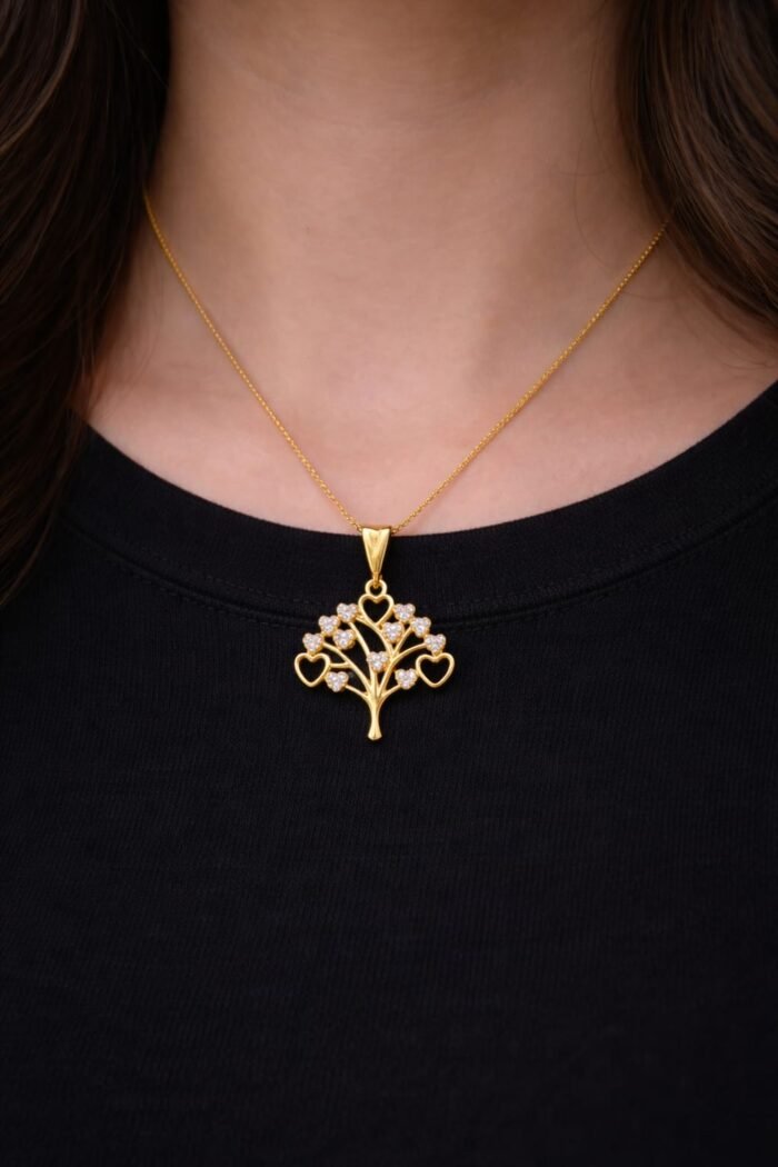 Colar Árvore da Vida em Coração