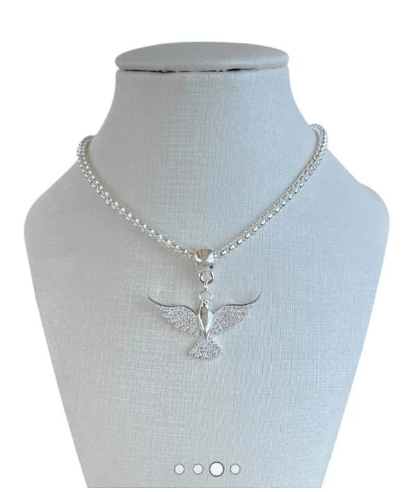 Colar Correntaria Espírito Santo Cravejado com Zircônias | Banhado a Ouro e Prata